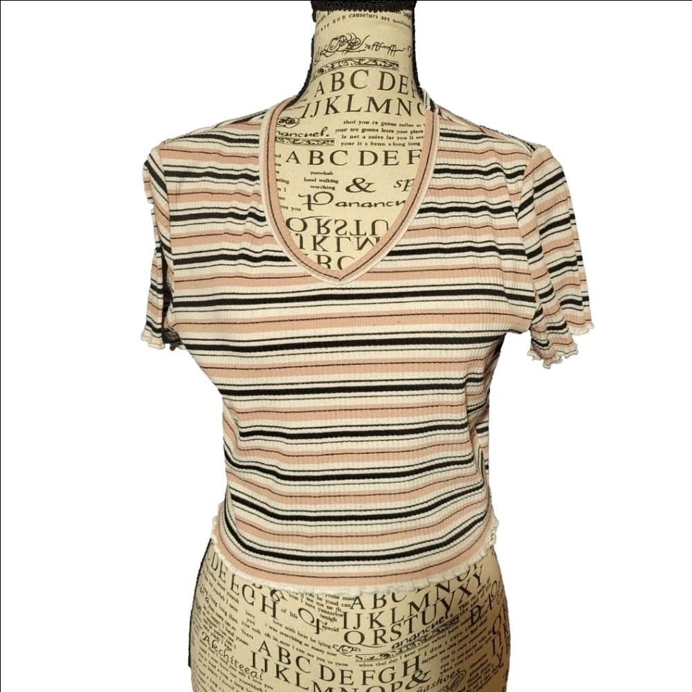 Romwe Womens Medium Top Striped